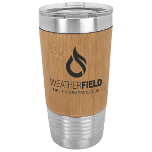 20oz Leather Engraved Tumbler