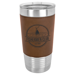 20oz Leather Engraved Tumbler