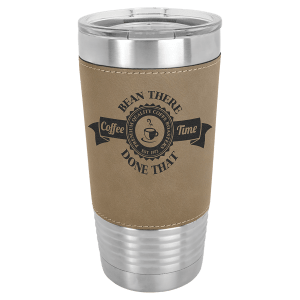 20oz Leather Engraved Tumbler