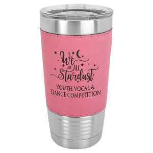 20oz Leather Engraved Tumbler