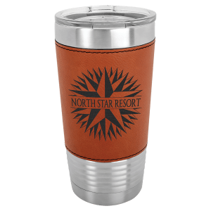 20oz Leather Engraved Tumbler